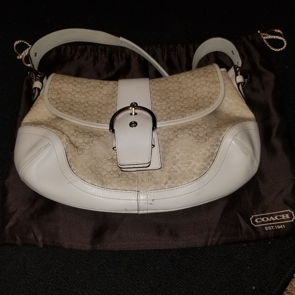 White coach handbag - Picture 1 of 3